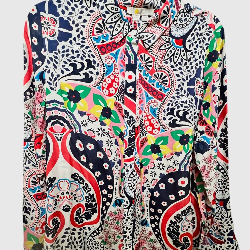 Boden Multicolor Paisley Blouse